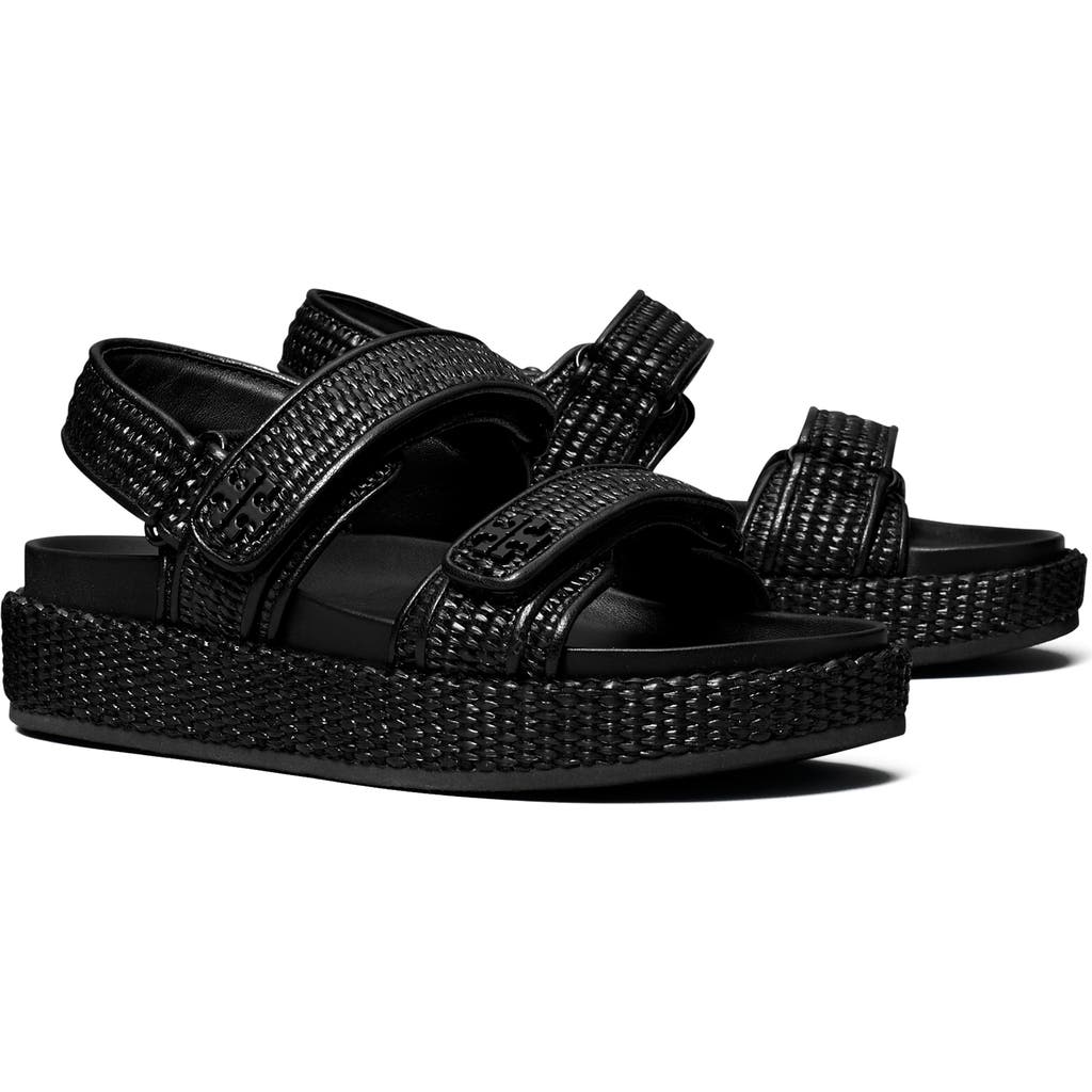 Tory Burch Kira Platform Sport Sandal In Black