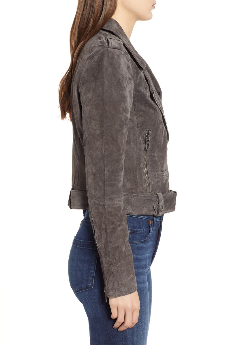 BLANKNYC Morning Suede Moto Jacket, Alternate, color,