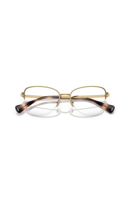 Ralph 53mm Irregular Optical Glasses In Gold