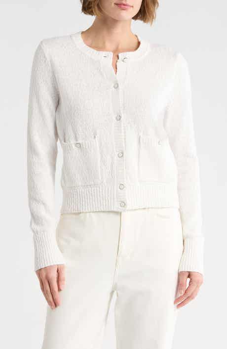 DKNY Jeans Button Front Cotton Cardigan