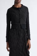 Meruert Tolegen Argyle Pointelle Knit Cardigan