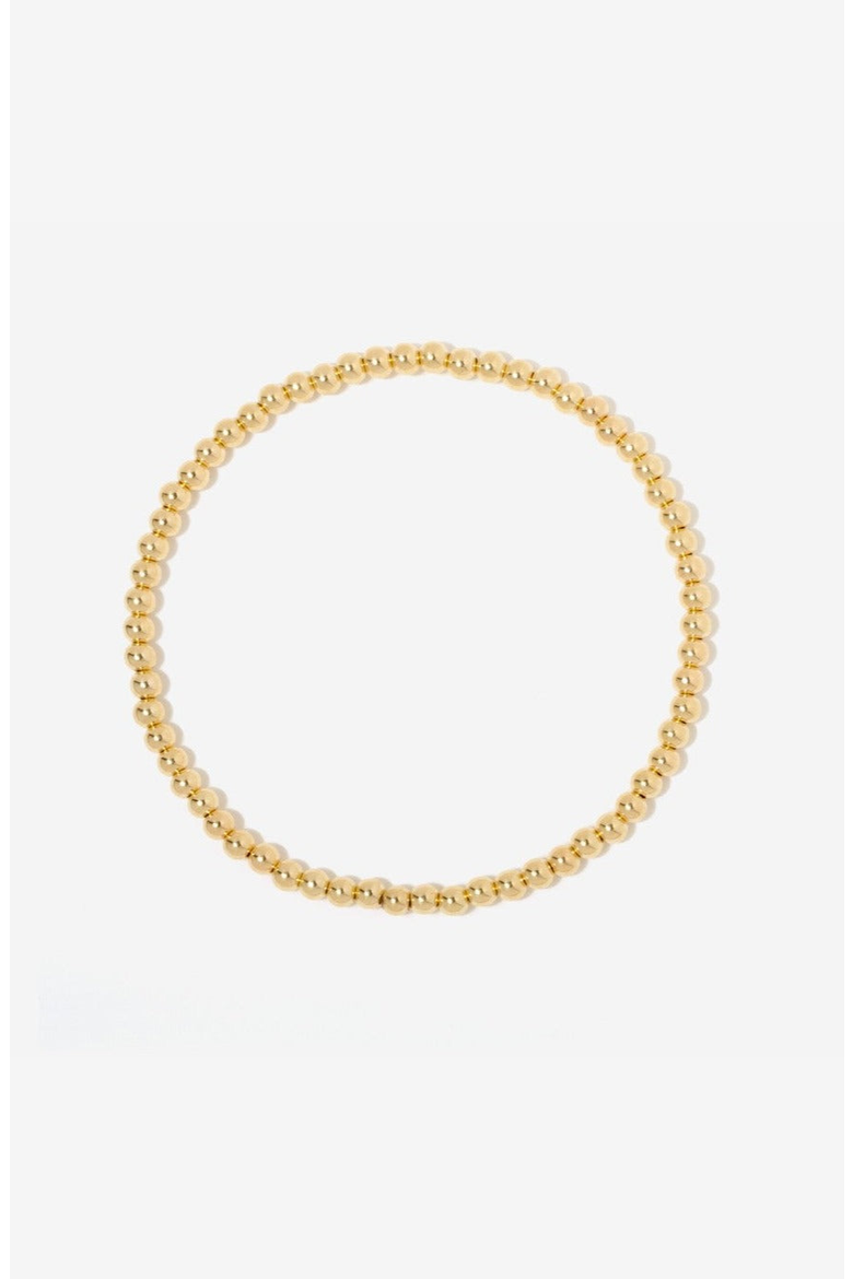 Shimmer 14K Gold Filled Bead Bracelet, Main, color, 6.5"/3mm