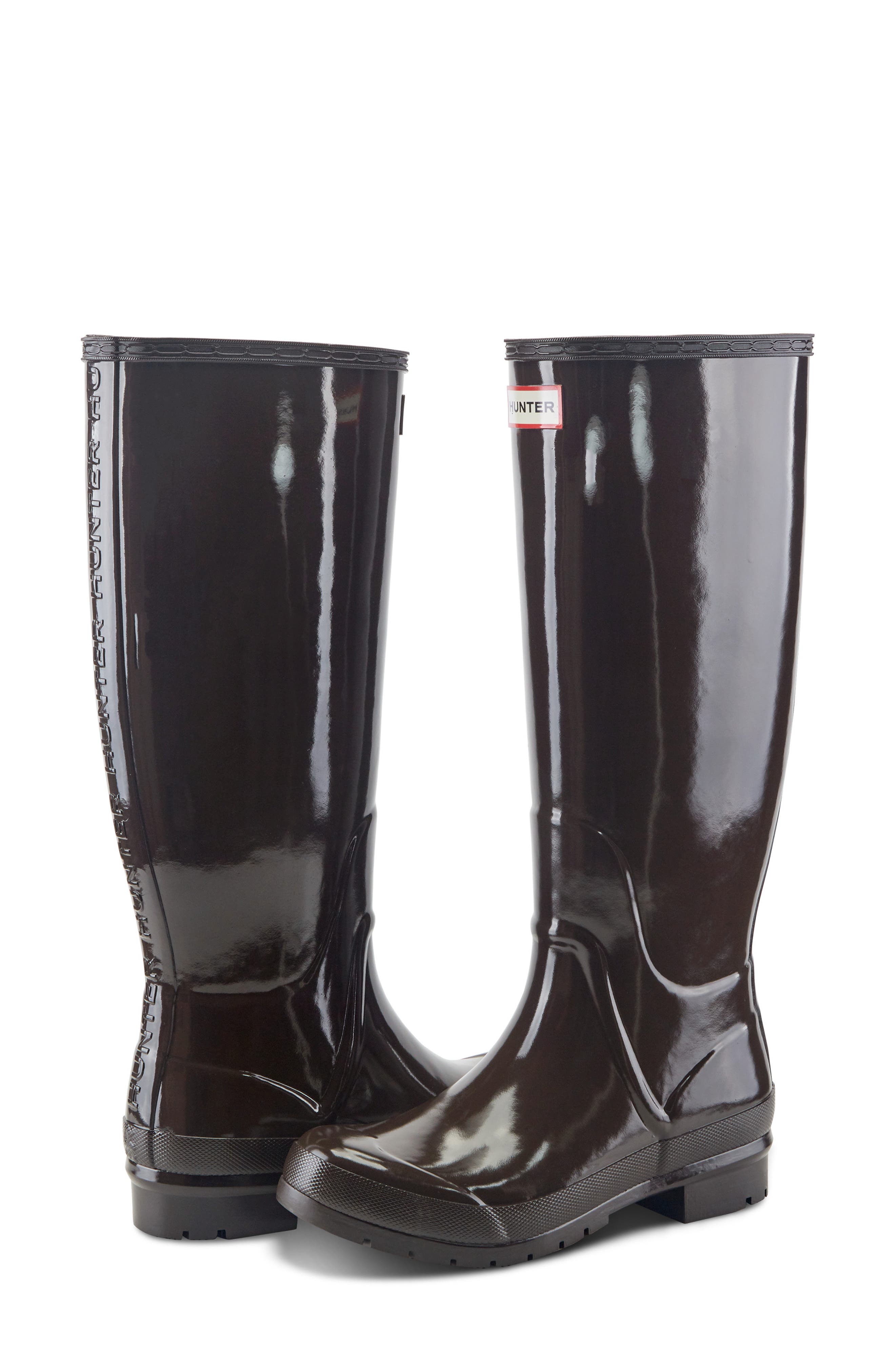 Lily Waterproof Rain Boot, Alternate, color, DARK BROWN 200