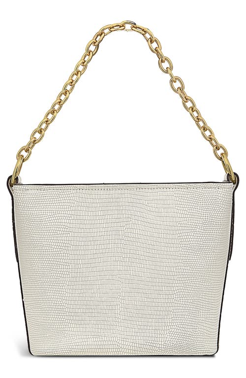 Radley London Petticoat Hill Lizard Embossed Shoulder Bag In Chalk