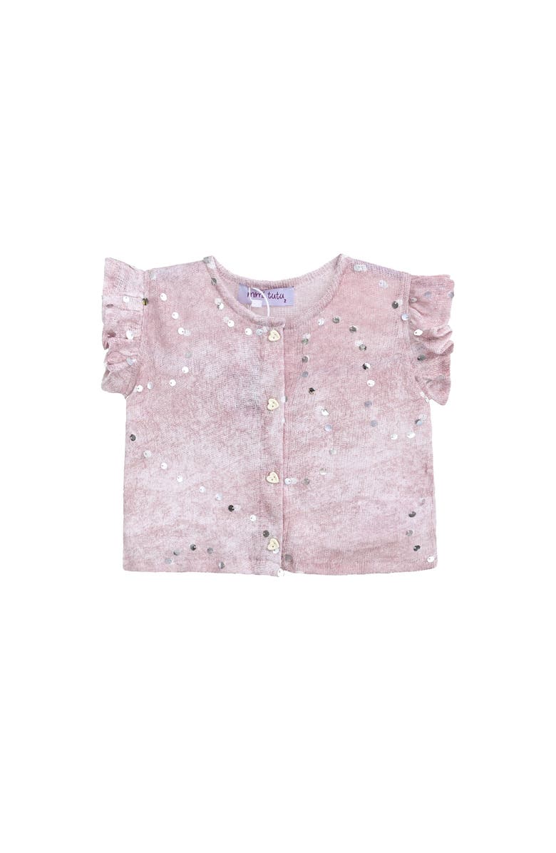 Mimi Tutu Mauve Cream Sequin Shorts Set, Alternate, color, Mauve