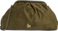 London Fog Faux Suede Clutch