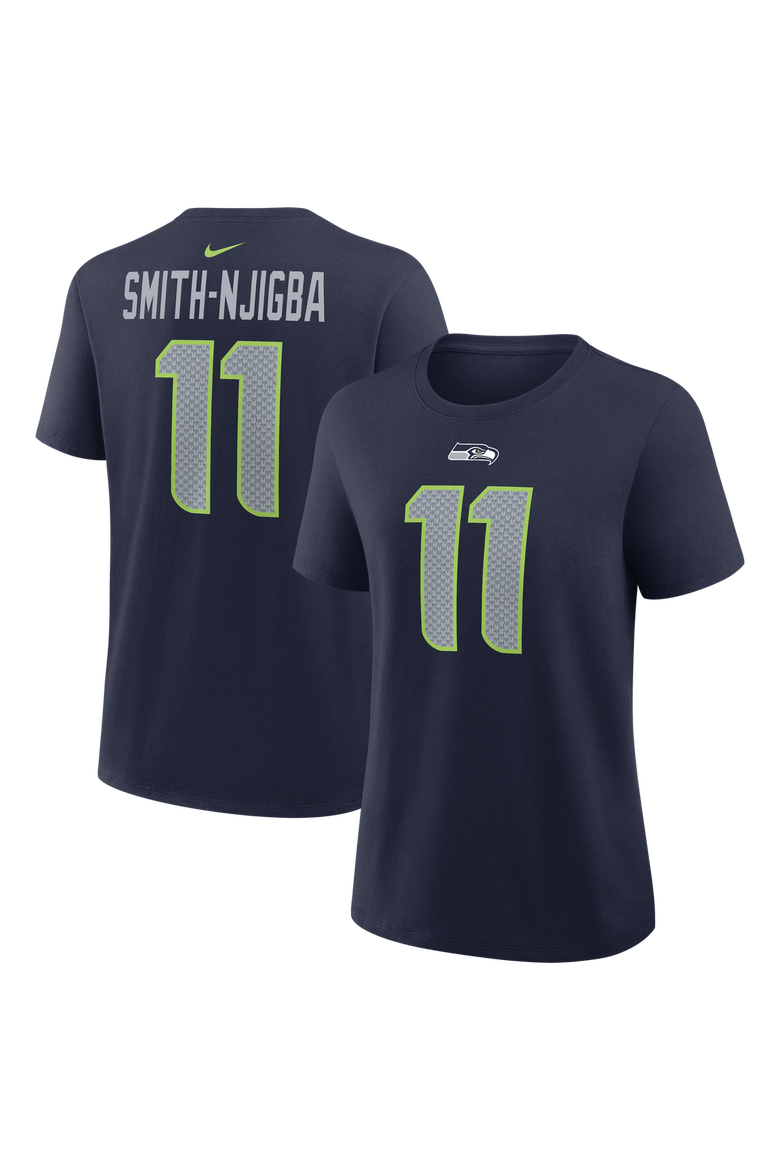 Women's Nike Jaxon Smith-Njigba College Navy Seattle Seahawks Name & Number T-Shirt, Main, color, College Navy