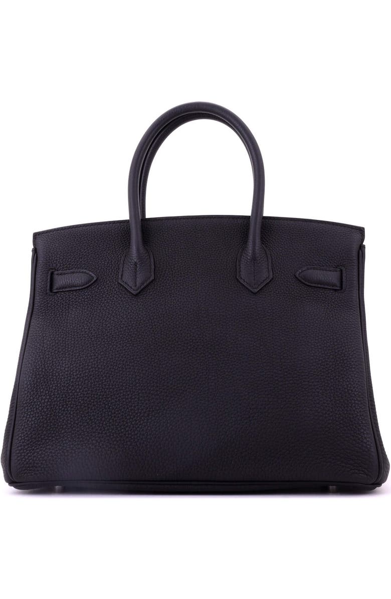 Pre-Owned Hermes Birkin Handbag Black Togo with Palladium Hardware 30, Alternate, color, Noir