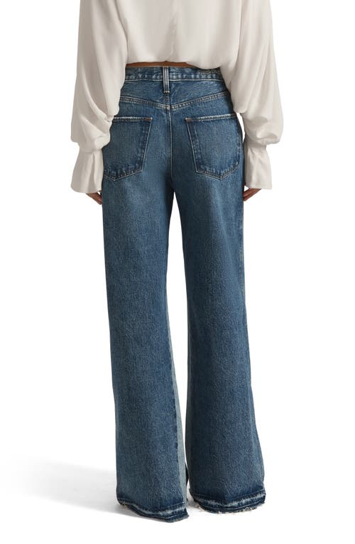 Favorite Daughter The Ollie Release Hem Low Rise Baggy Jeans In Blue