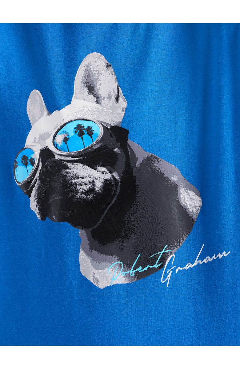 Robert Graham Vaca Frenchie Graphic T-Shirt, Alternate, color, Cobalt