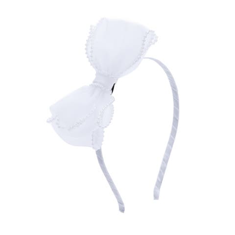 Elegant Pearl Bow Headband