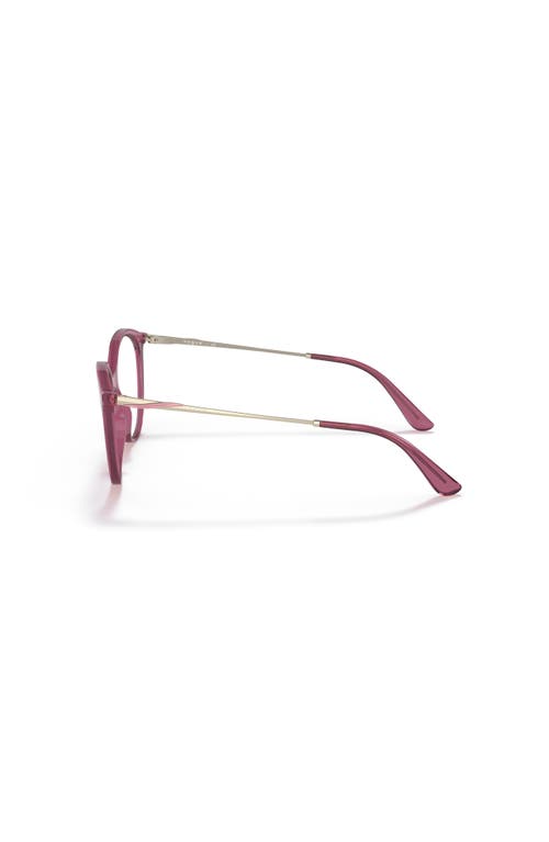 Vogue Eyewear 53mm Oval Optical Glasses In Purple