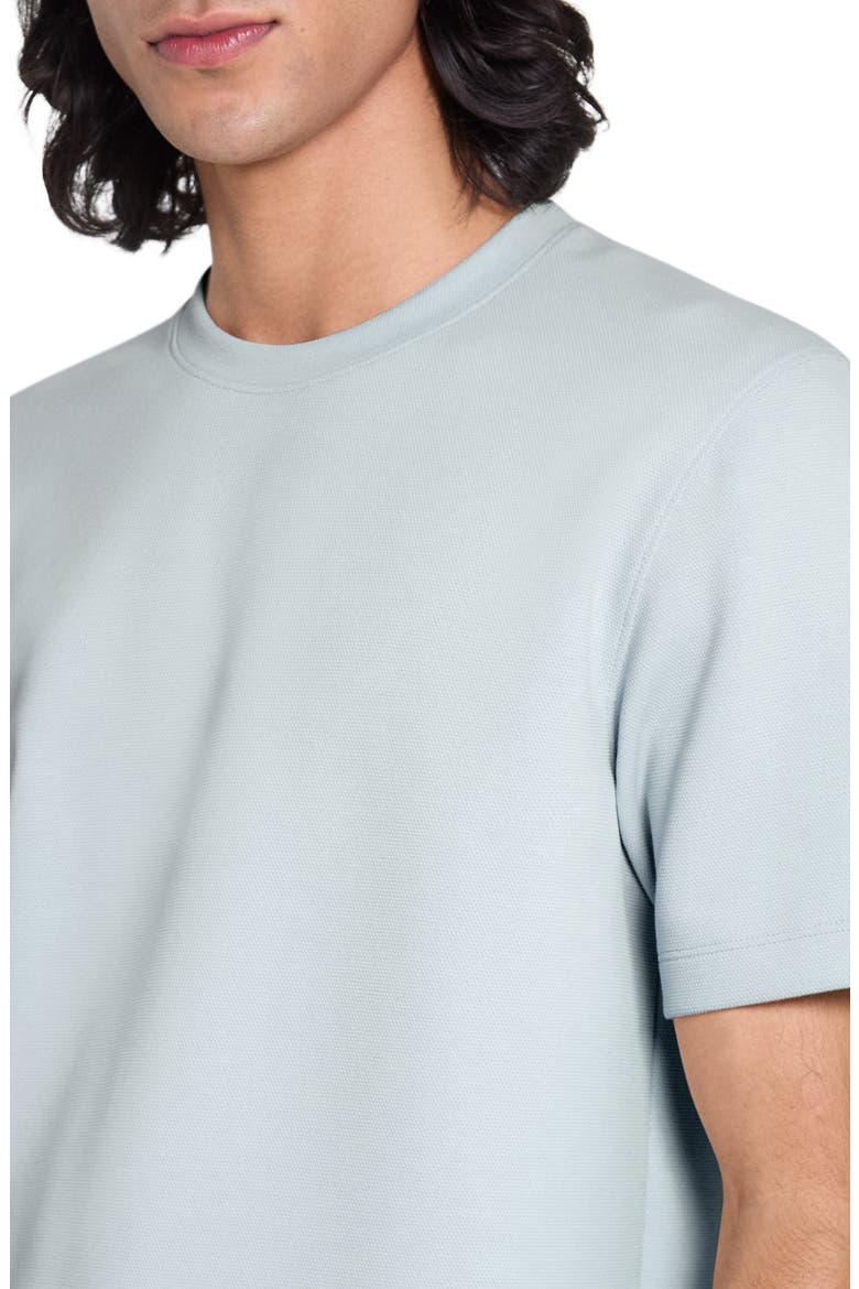 Delroy Double Piqué Crewneck T-Shirt, Alternate, color, WILLOW GREEN - UGT