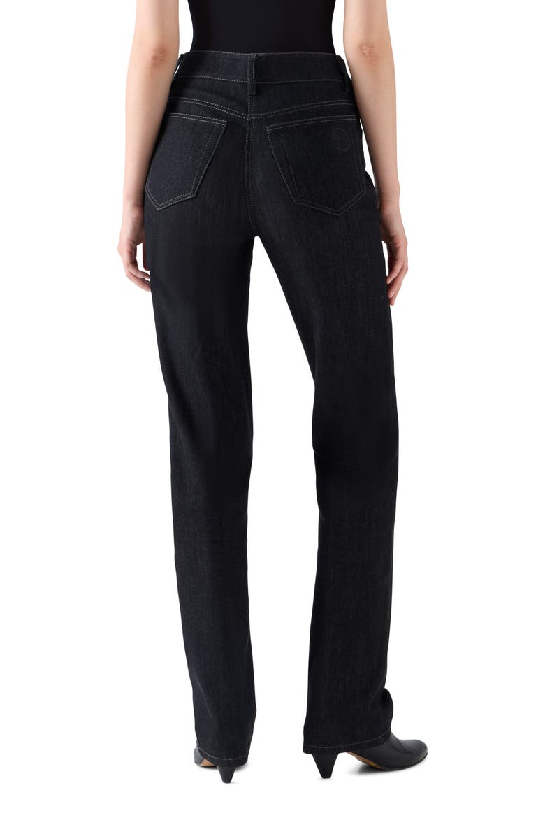 Chess Straight Leg Jeans, Alternate, color, BLACK DENIM