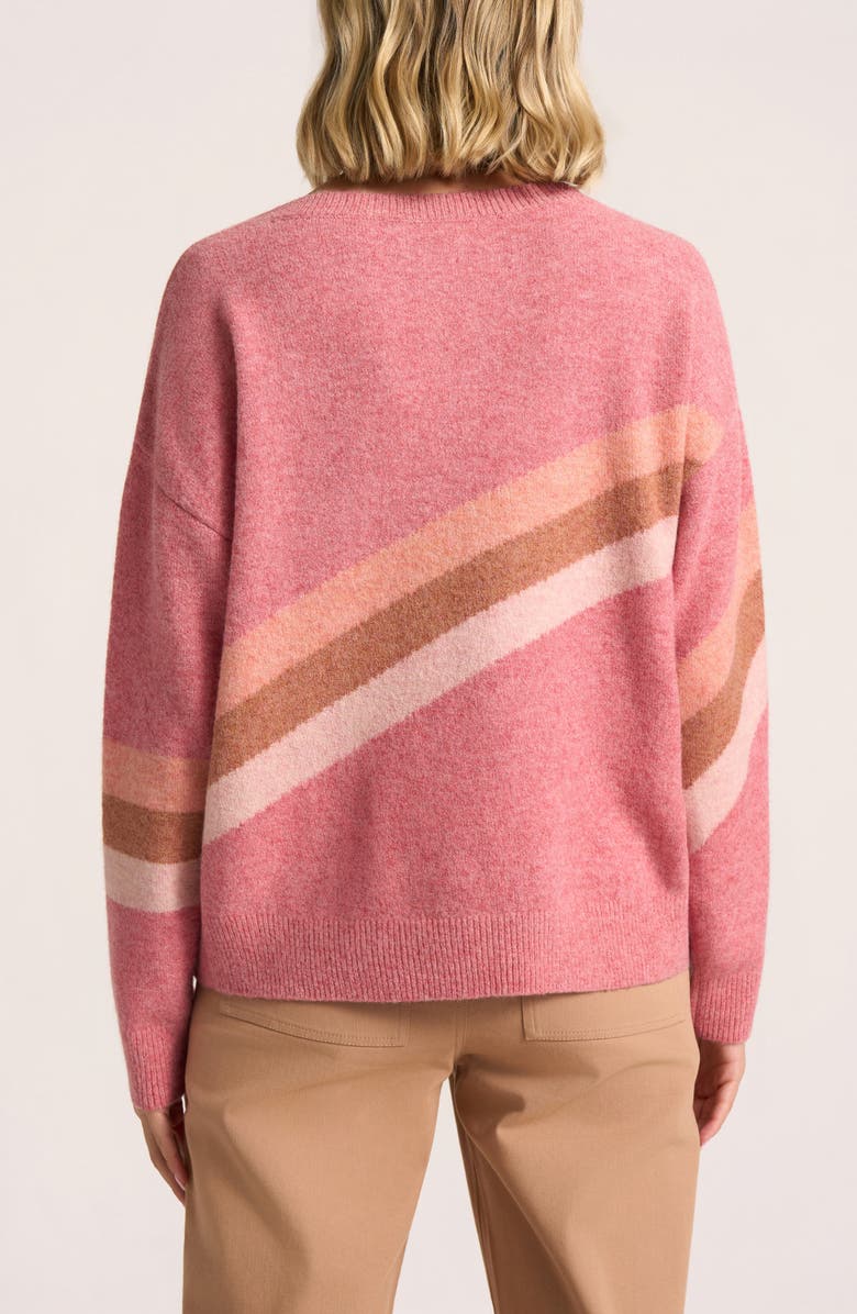 matty m. Jules Colorblock Sweater, Alternate, color, Rose