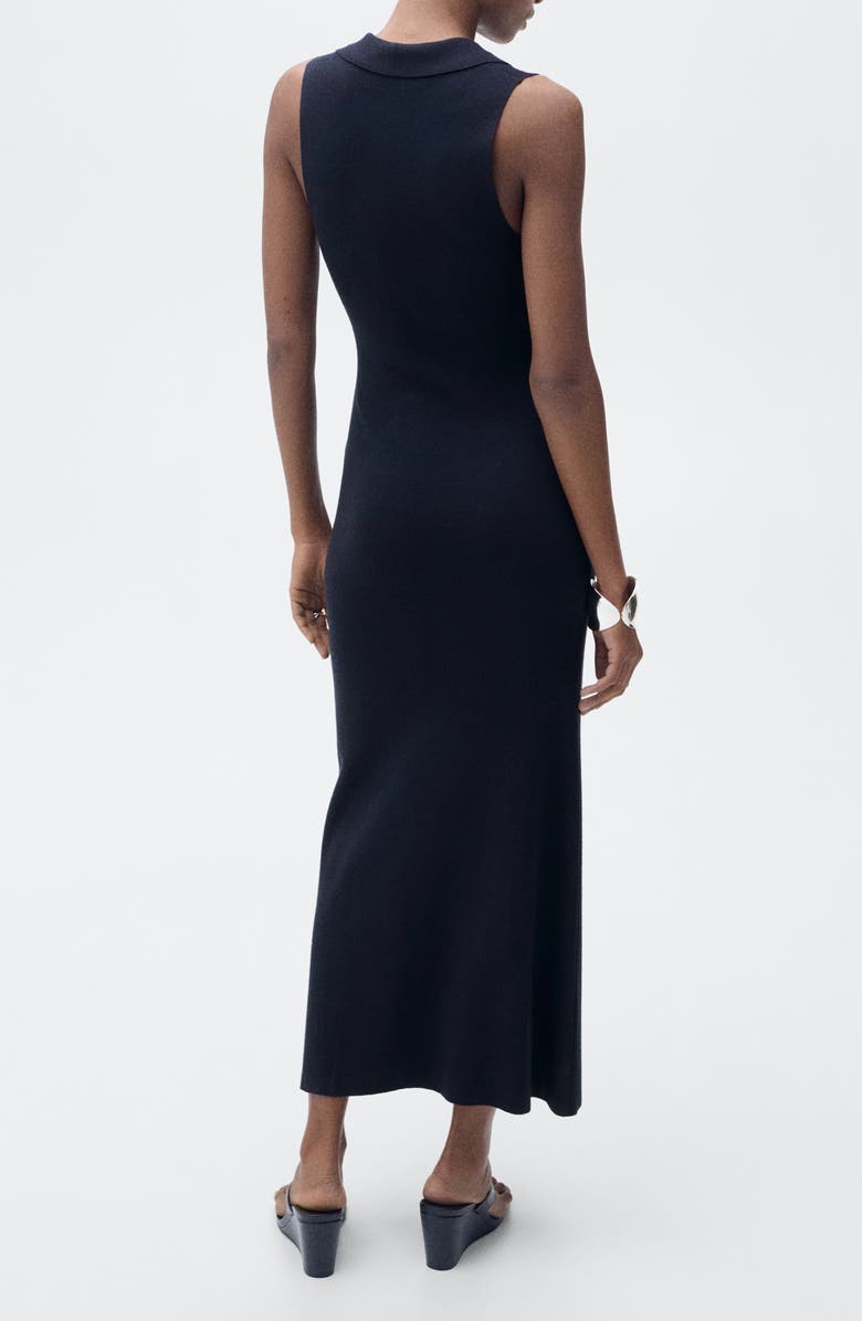 MANGO Collar Sleeveless Maxi Sweater Dress, Alternate, color, 