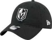 New Era Men's New Era Black Vegas Golden Knights Stamp Fabric Applique 9TWENTY Adjustable Hat
