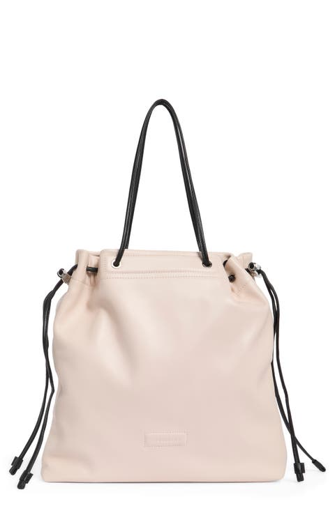 Le Roseau Leather Drawstring Tote