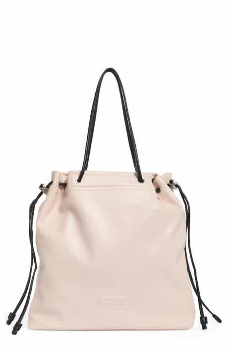 Le Roseau Leather Drawstring Tote