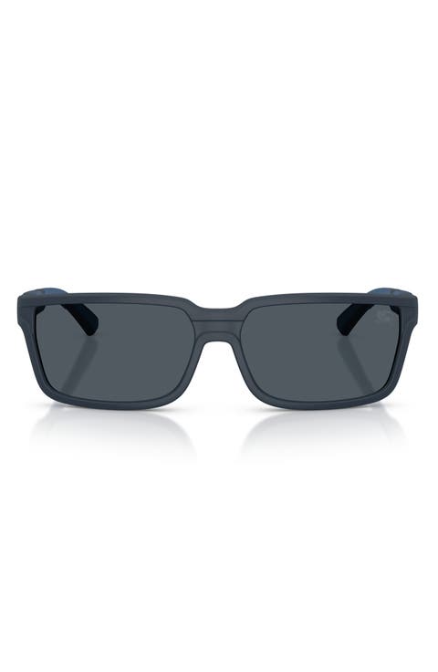 61mm Rectangle Sunglasses