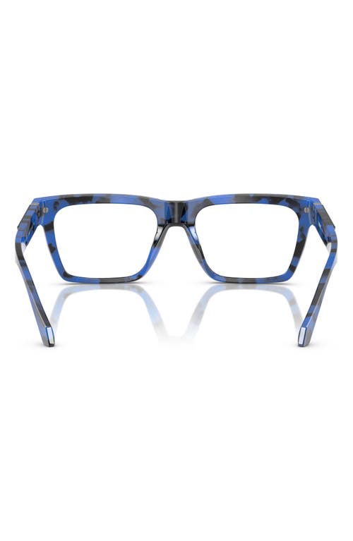 Versace Eyewear Eyeglasses In Blue Havana