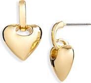 NORDSTROM RACK Polished Heart Drop Earrings