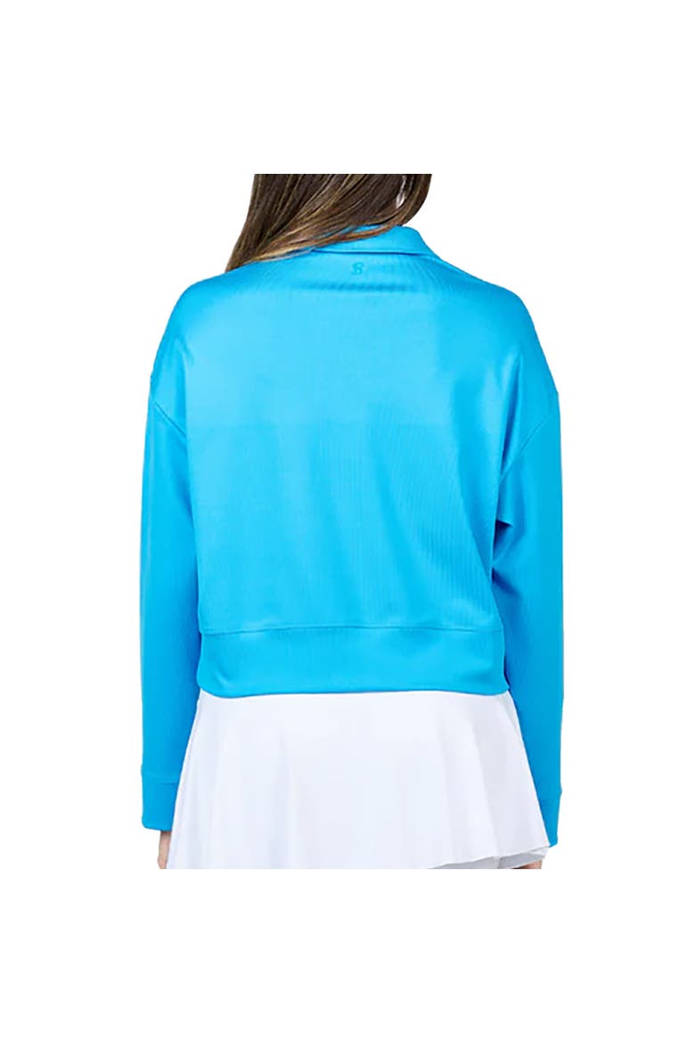 Staples Quarter-Zip Womens Golf Pullover, Alternate, color, Electric Blue