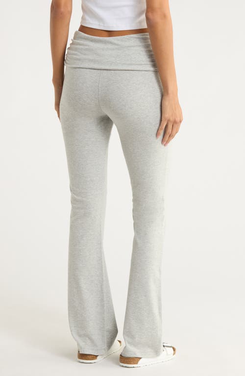 Abound Foldover Flared Leggings In White