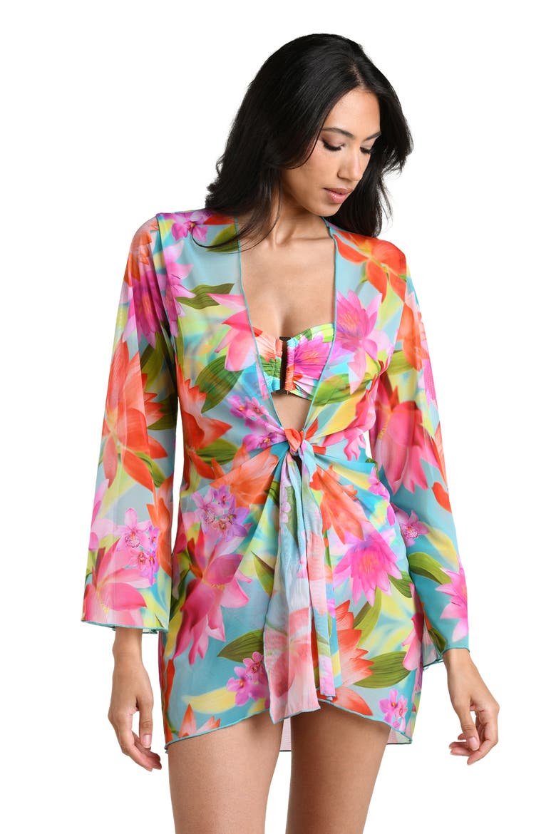 Sunset Botanica Mini Cover-Up, Alternate, color, BLUE/ GREEN MULTI