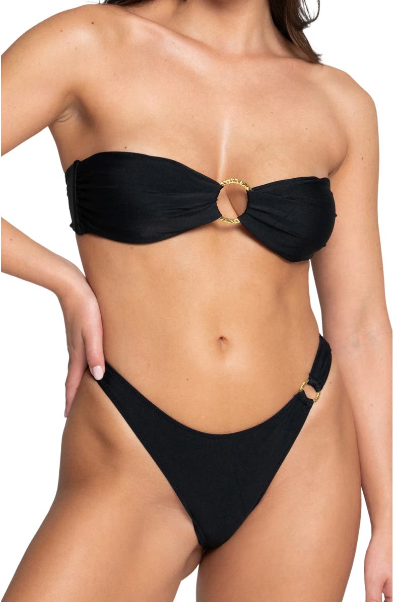 Bright Swimwear Hana Top, Alternate, color, Black