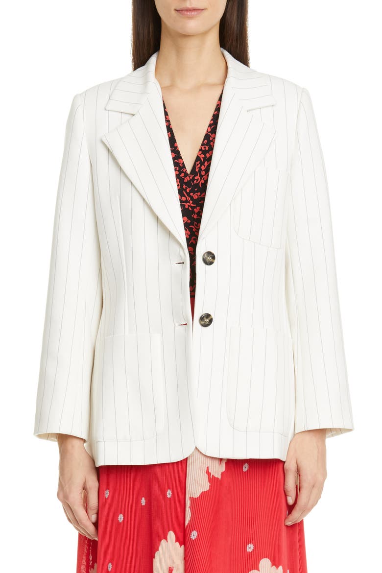 Two-Button Suiting Jacket, Main, color, EGRET