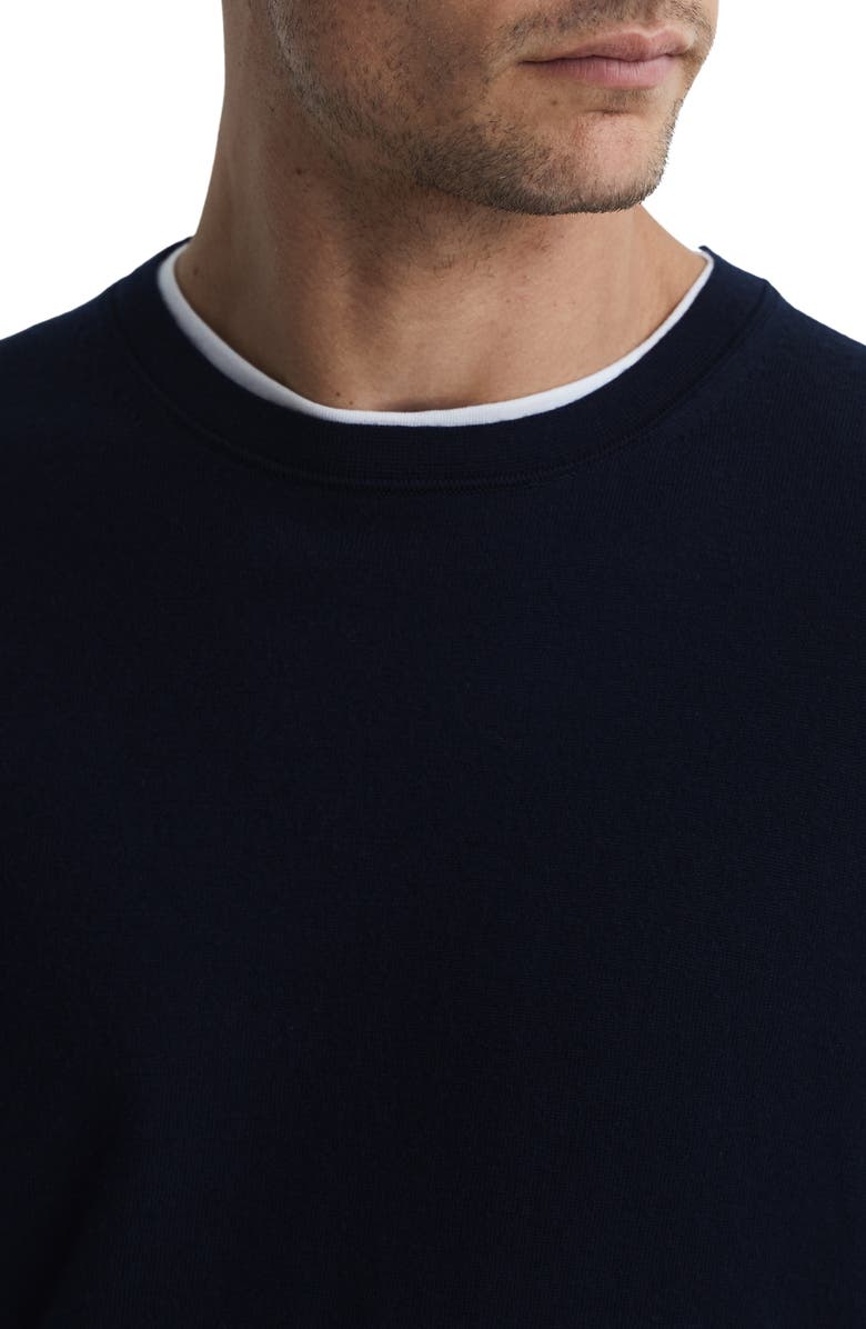 Reiss Wessex Wool Sweater, Alternate, color, Navy