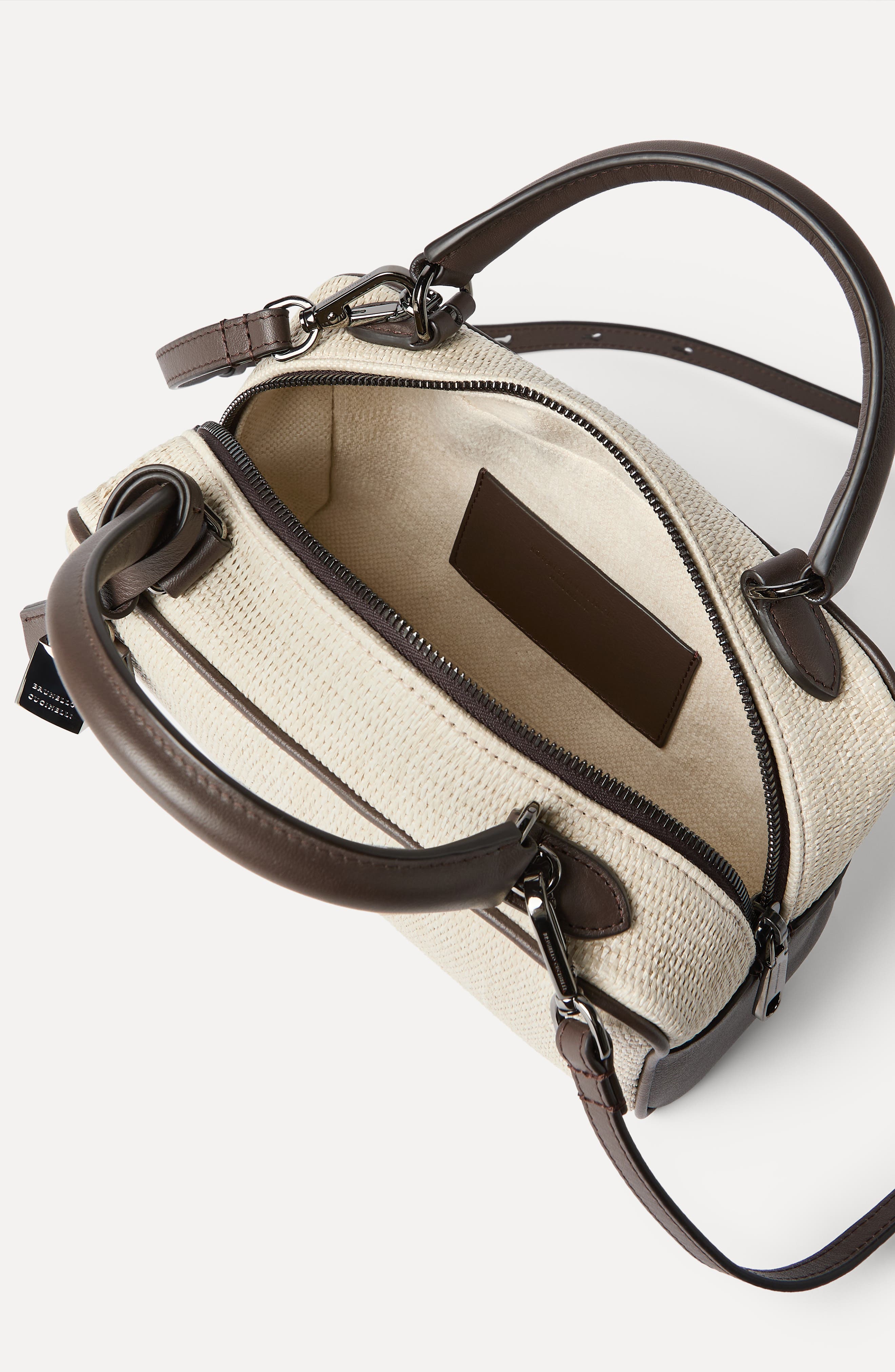 Brunello Cucinelli Explorer small Boston bag, Alternate, color, Rope