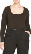 Universal Standard Long Sleeve Square Neck Tee