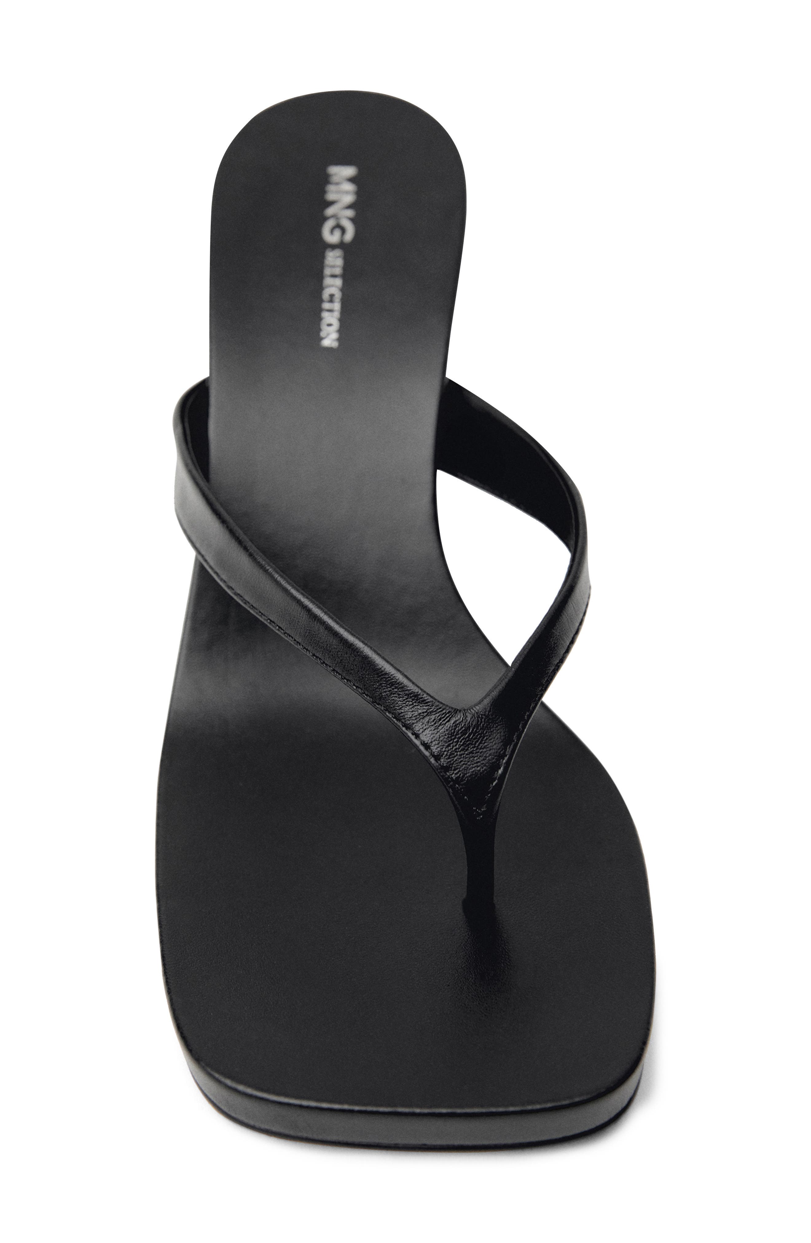 MANGO Wedge Sandal, Alternate, color, Black