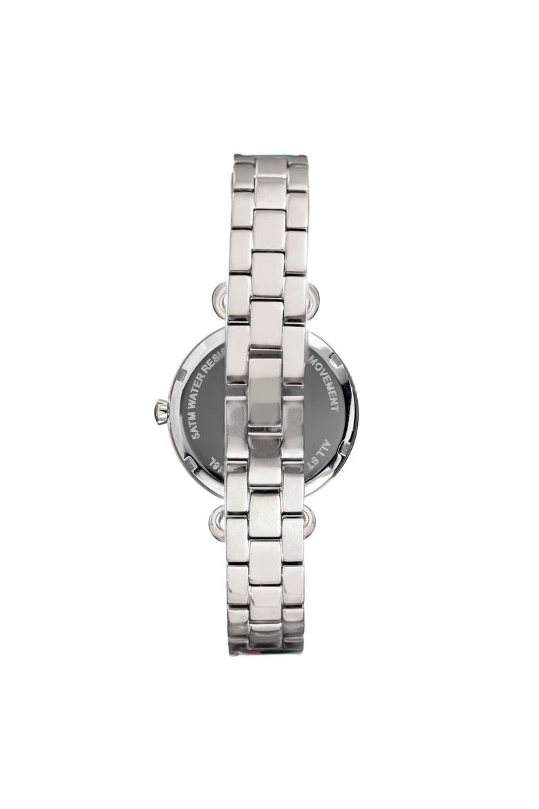 Katherine Enamel-Designed Bracelet Watch, Alternate, color, Blue