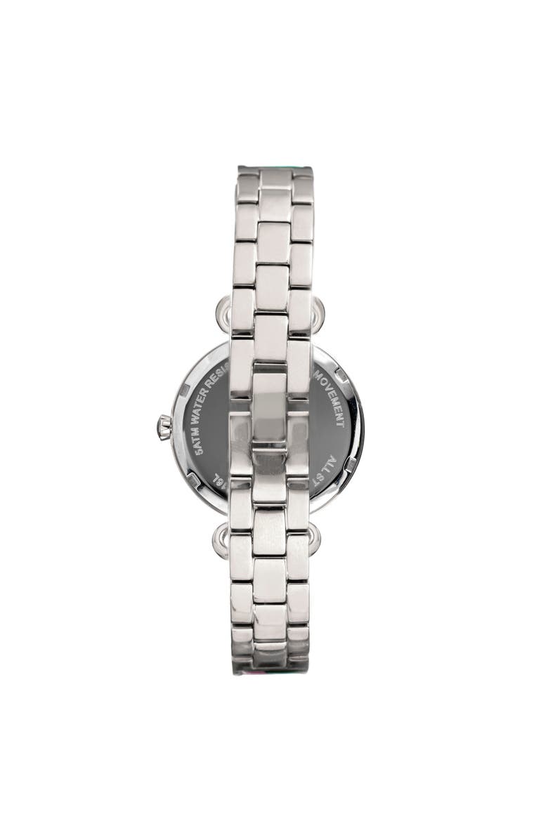 BERTHA Katherine Enamel-Designed Bracelet Watch, Alternate, color, Blue