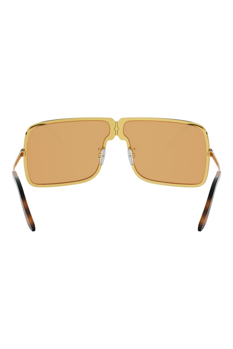 Fendiness 67.2mm Oversize Mask Sunglasses, Alternate, color, SHINY ENDURA GOLD / ROVIEX