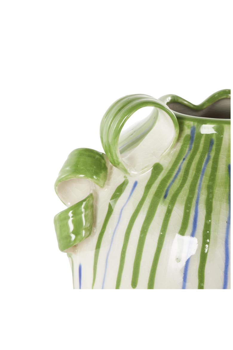 Stripe Ceramic Vase, Alternate, color, WHITE MULTI