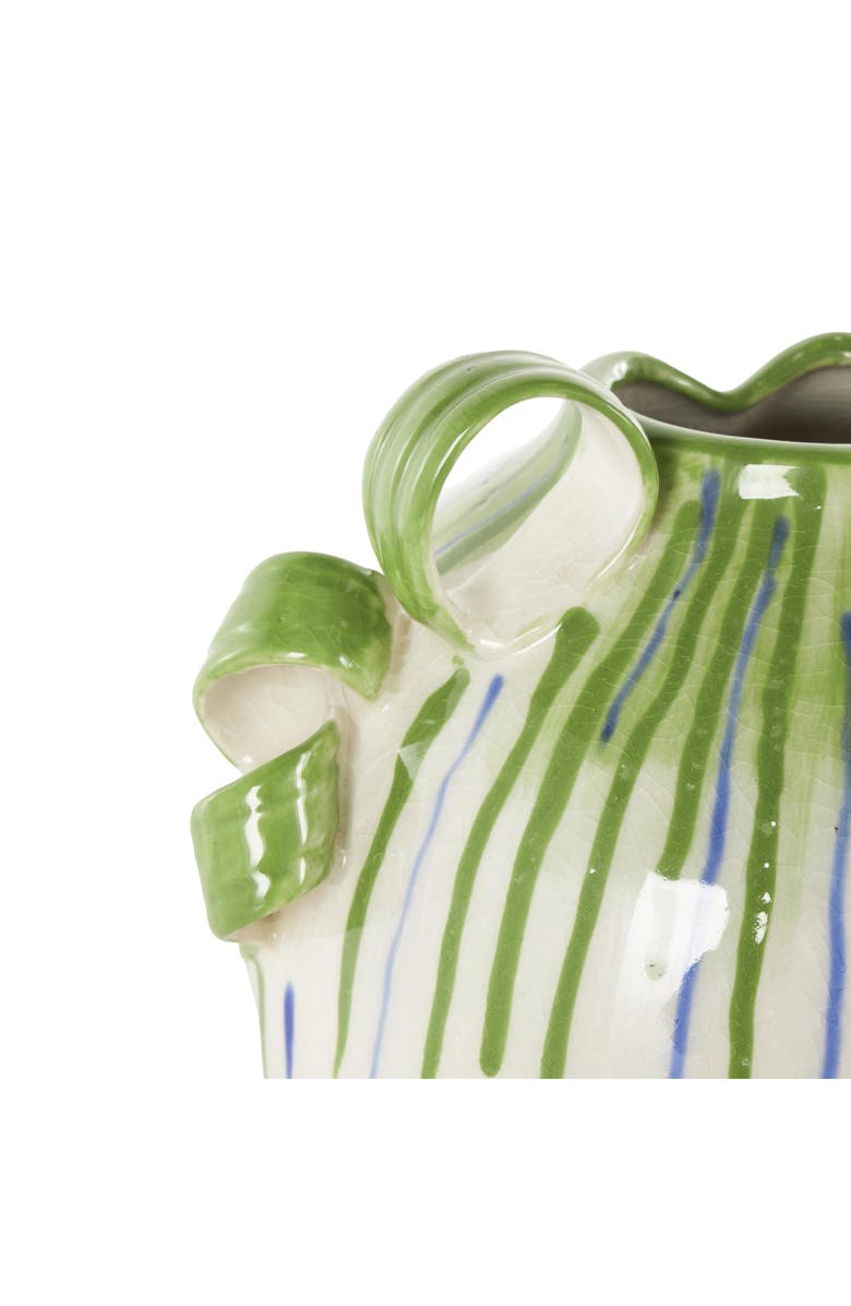 UMA Stripe Ceramic Vase, Alternate, color, White Multi