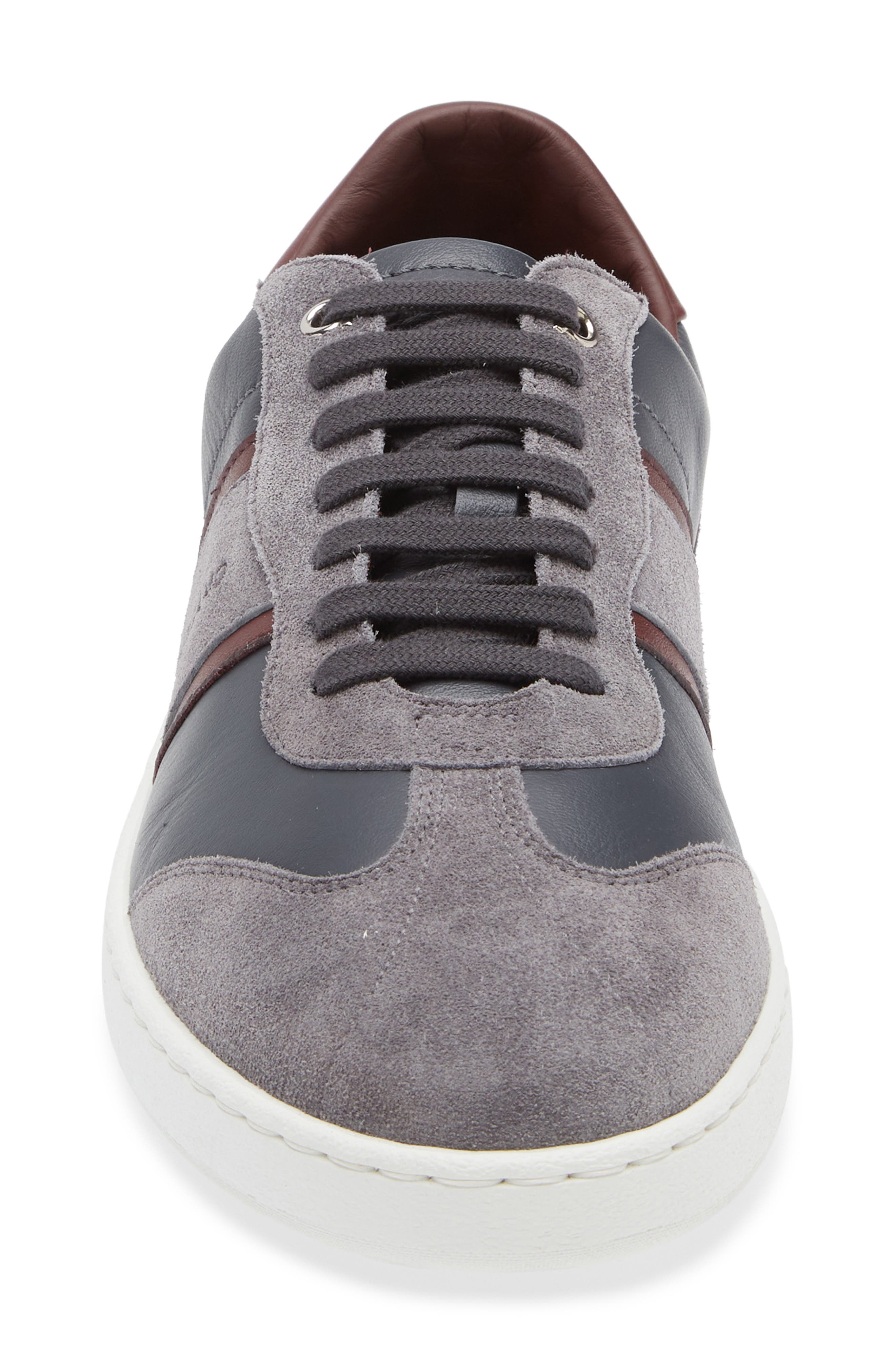 FERRAGAMO Achille 1 Low Top Sneaker, Alternate, color, Stromboli Sand Cordovan