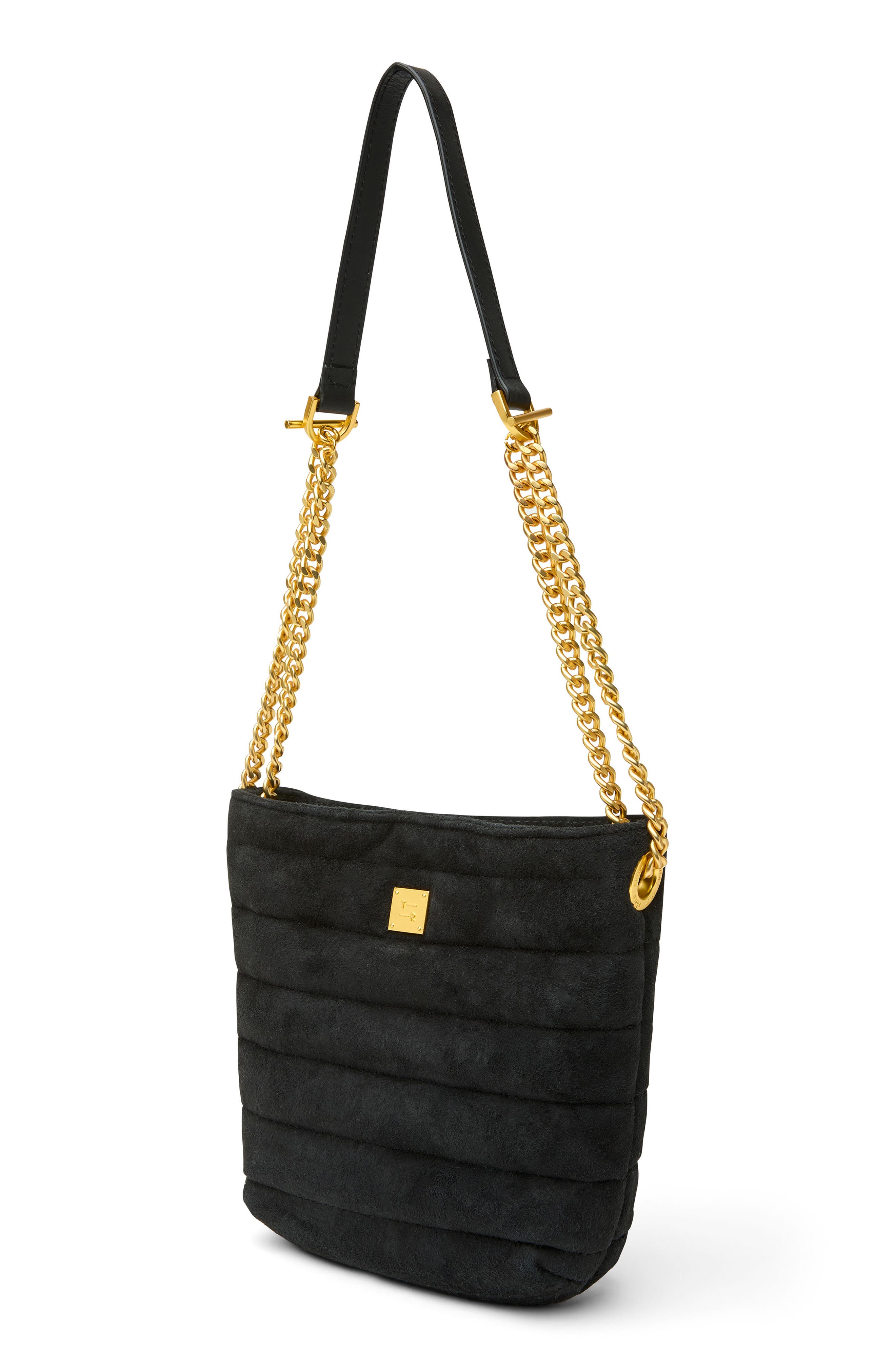 THINK ROYLN Dream Stash Quilted Suede Crossbody Bag, Alternate, color, 