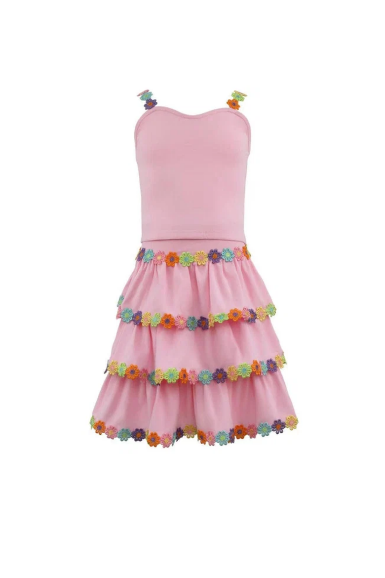 Pinky Happy Floral Set, Main, color, Pink