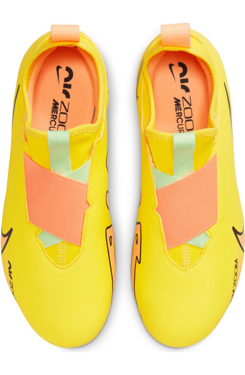 Nike Kids' Jr. Zoom Vapor 15 Academy Soccer Cleat, Alternate, color, Yellow/ Sunset Glow/ Volt Ice