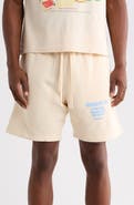 Billionaire Boys Club Satellite Logo Detail Cotton Fleece Drawstring Shorts