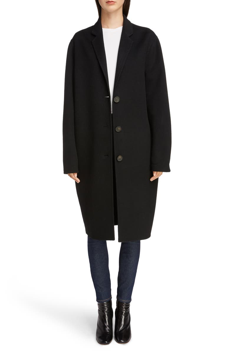 Acne Studios Double Wool Coat, Alternate, color,