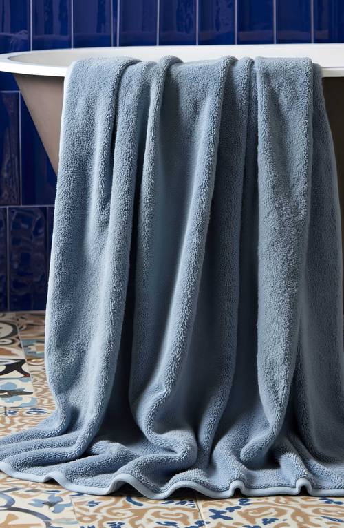 Italic Ultraplush Australian Cotton Bath Sheets In Blue