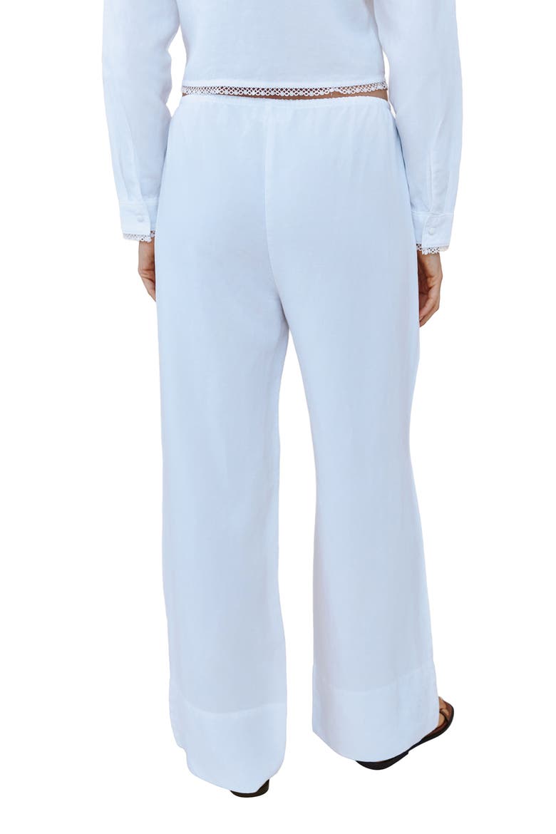 Wide Leg Pants, Alternate, color, WHITE