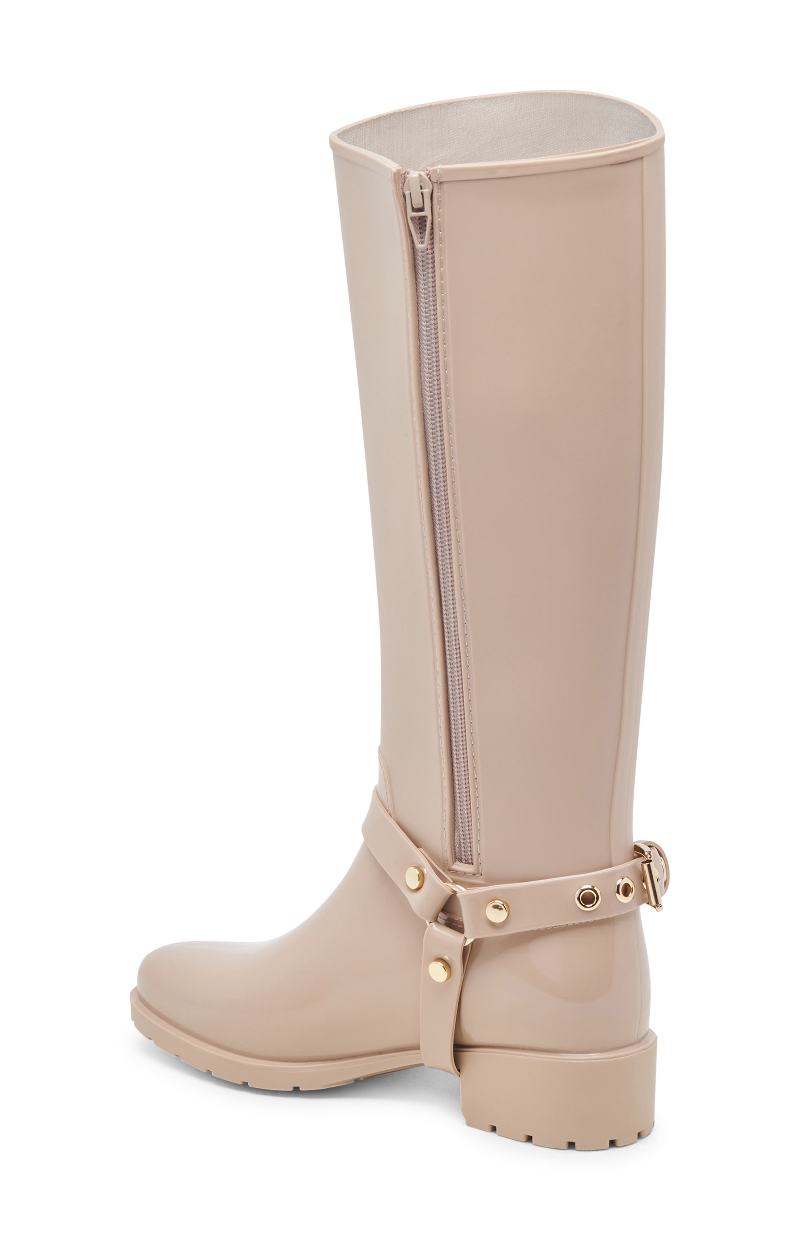 Dolce Vita Cloudy H₂O Waterproof Knee High Boot, Alternate, color, Dune Patent Stella H2o