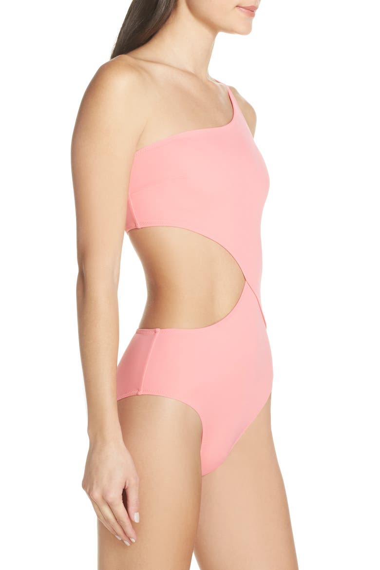 Claudia One-Piece Swimsuit, Alternate, color, FLAMINGO